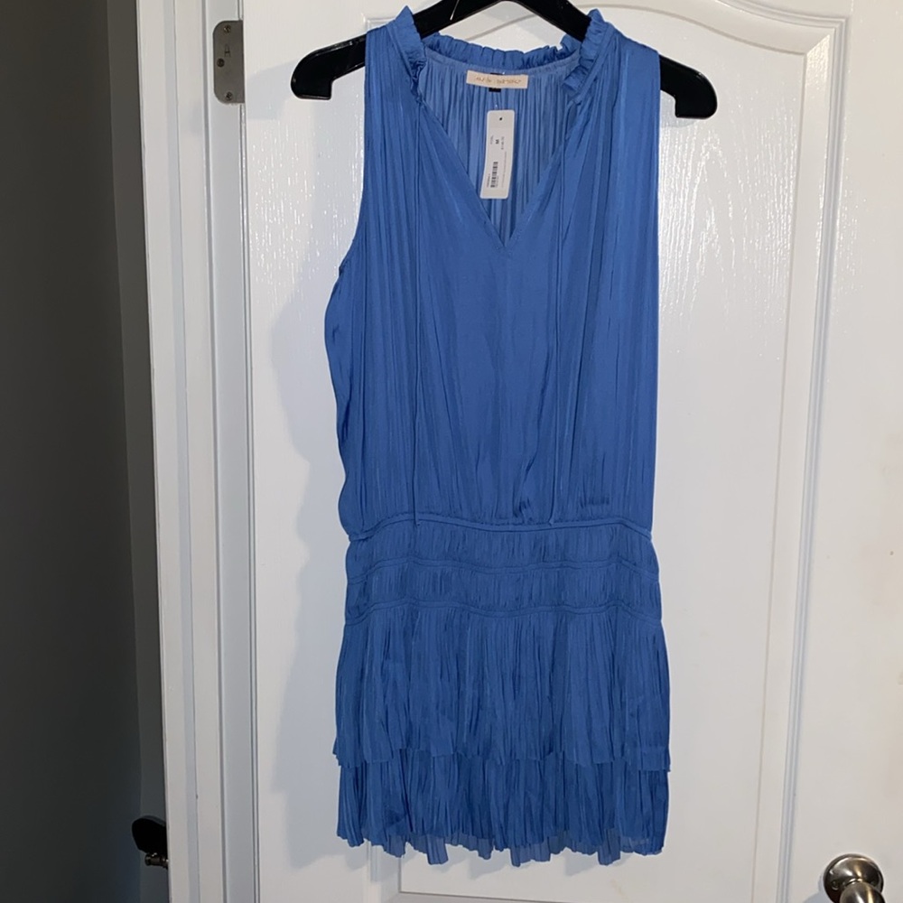 pookie and sebastian Elegant Blue Mini Dress - Picture 3 of 11